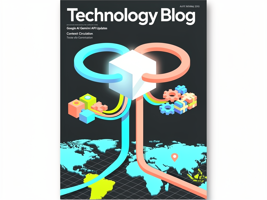 Абстрактная editorial-обложка к статье «Обновления Gemini API: context circulation и tool combos»