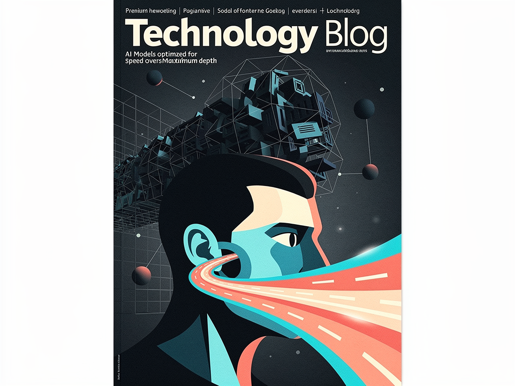 Абстрактная editorial-обложка к статье «GPT-5.3 Instant: где быстрые модели полезнее фронтирных»