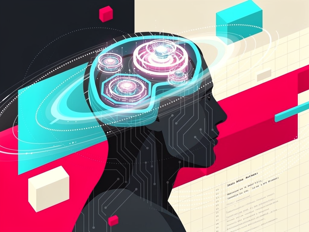 Абстрактная editorial-обложка к статье «GPT-5.4 для разработчиков: что важно знать»